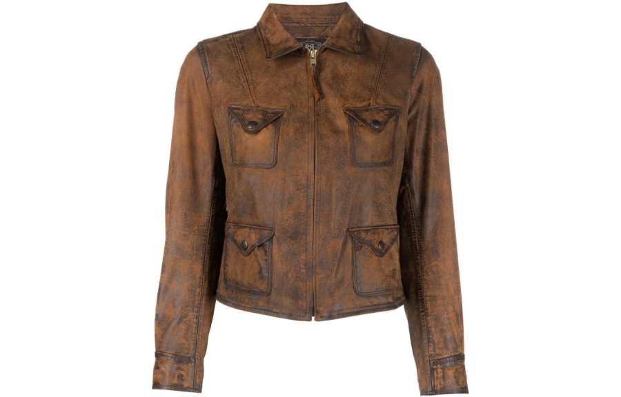 Double RL Double RL SS23 Leather Jacket Women's Brown
