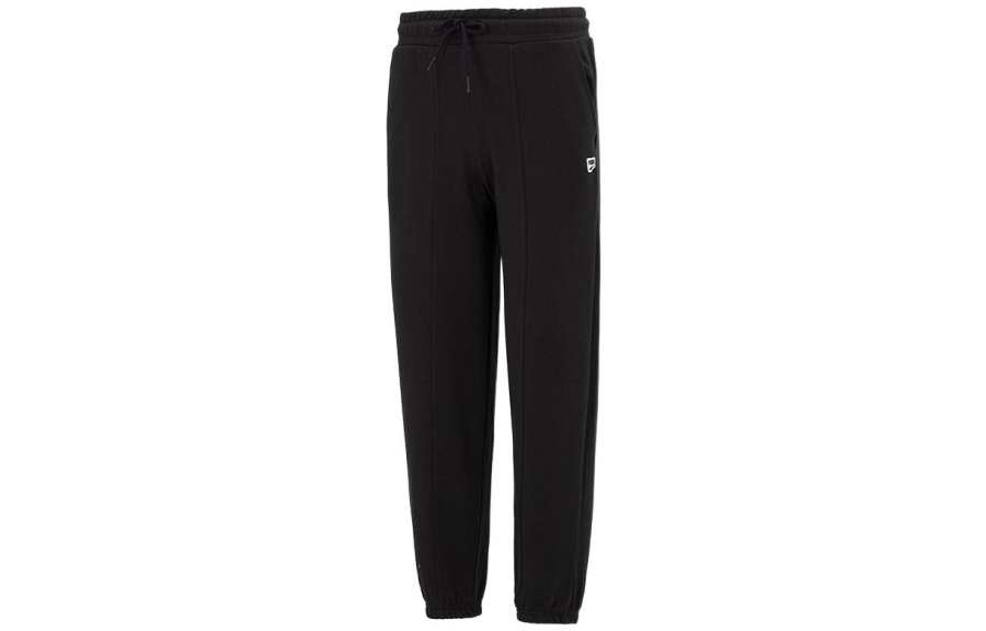 PUMA Knitted Sweatpants Women's Black Moderate Cuffed Pants