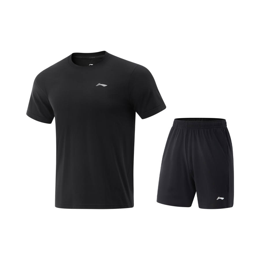Li-Ning Li Ning Table Tennis Collection Table Tennis Clothing Sets Men's Black