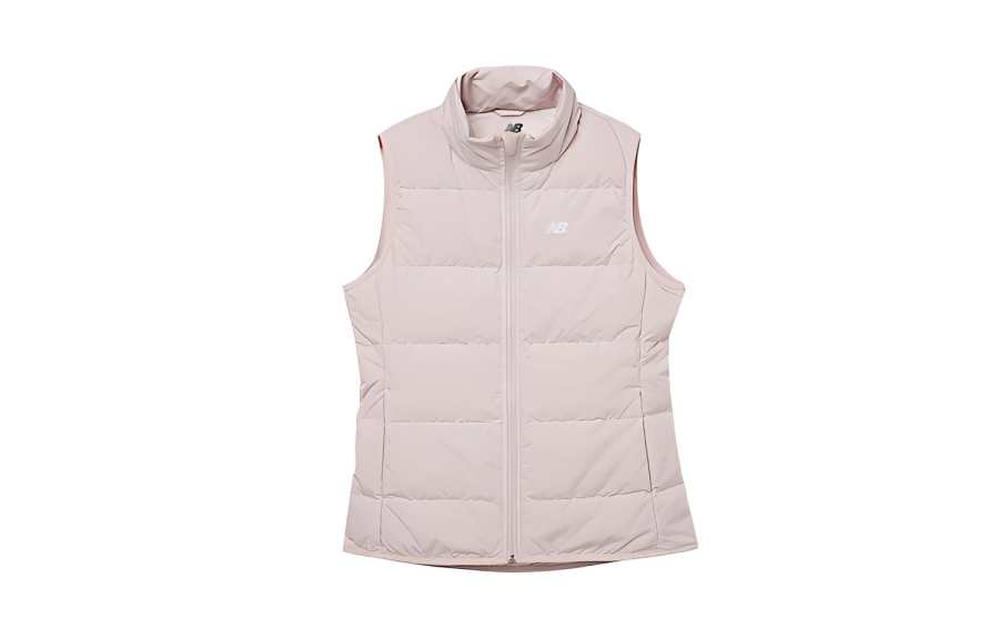 New Balance New Balance Down Vests Women's Pink Stand Collar Moderate Other