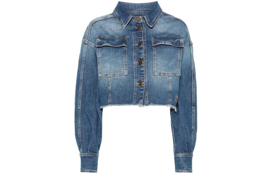 PINKO PINKO Cropped Denim Jacket