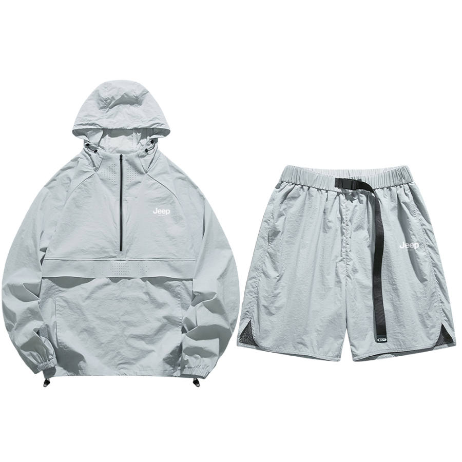 Jeep Casual Sportswear Unisex Hooded Thin