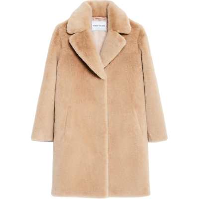 STAND STUDIO Camille Faux Fur Teddy Coat