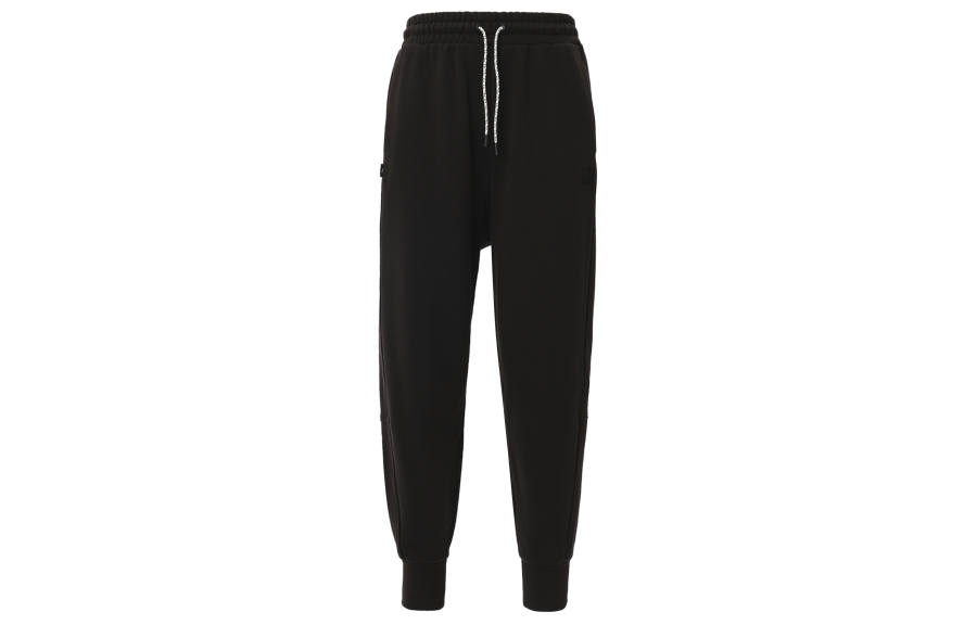 PUMA Knitted Sweatpants Women's Black Moderate Cuffed Pants