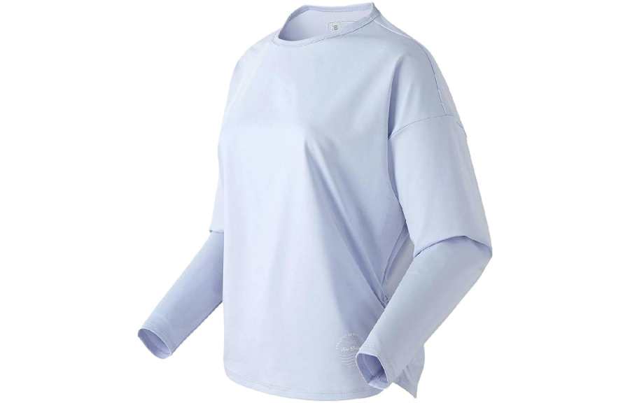 New Balance New Balance Sun Protection Clothing Women's Light Blue Moderate Straight Fit