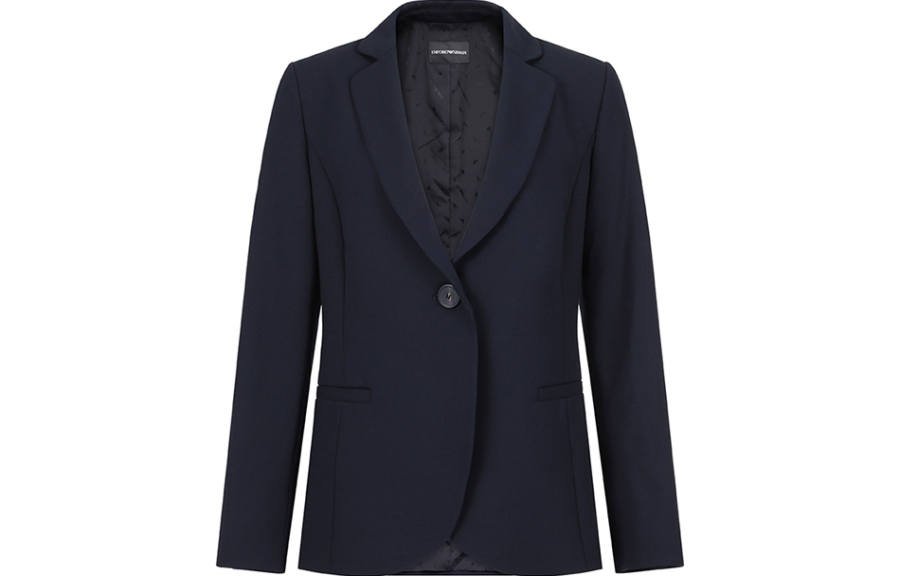 Emporio Armani Barathea-wool single-breasted jacket