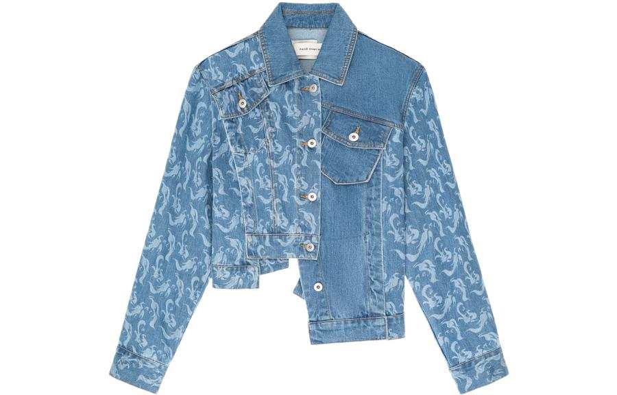 Feng Chen Wang Feng Chen Wang Denim Jacket Women's Light Blue