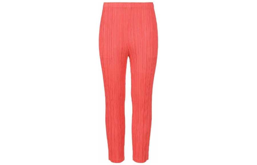 ISSEY MIYAKE Casual Pants Women's Pink Moderate Tapered Pants