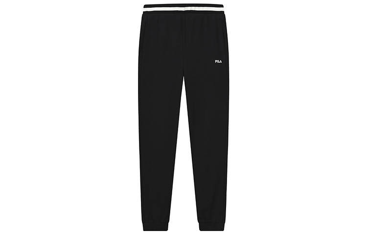FILA Knitted Sweatpants Women's Jet Black Moderate Cuffed Pants