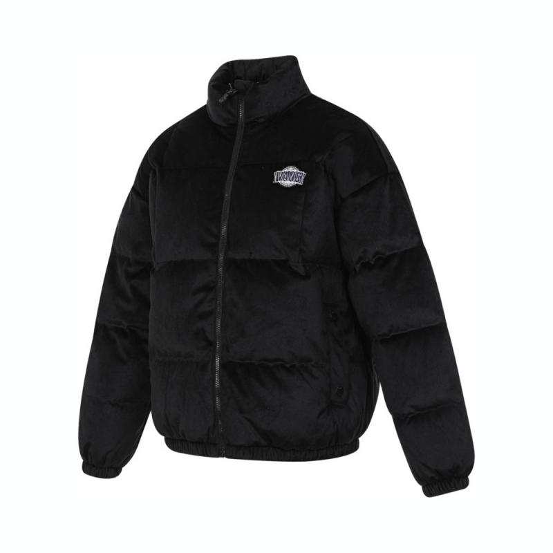 Vans Vans Down Jackets Women's Black Stand Collar Thickened