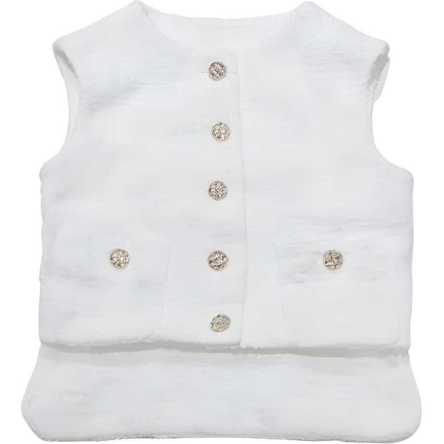CHANEL 22 Fall Winter 22S Vest Women's White