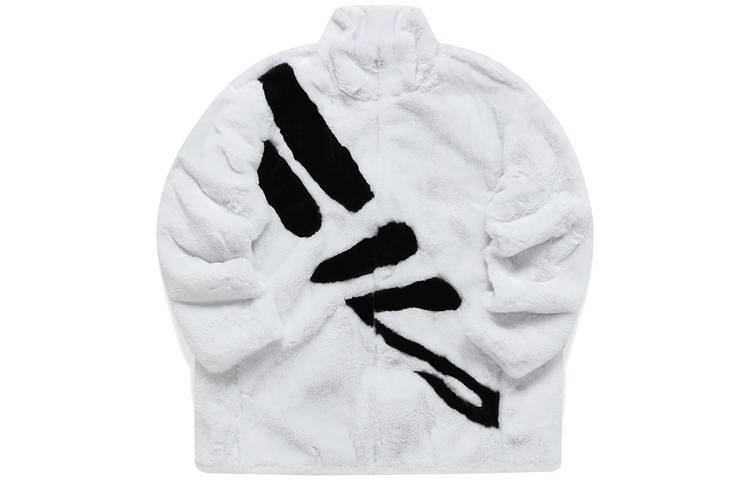 FILA Athletics Velvet Jackets Women's White Stand Collar