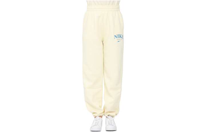 Nike Nike Knitted Sweatpants Women's Beige Moderate Cuffed Pants