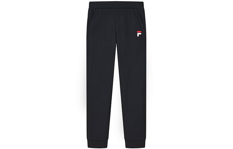 FILA Casual Pants Fleece Lined Knitted Sweatpants Women's Legend Blue