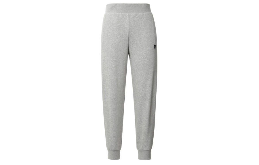 Adidas Neo Knitted Sweatpants Women's Gray Moderate Straight Fit Pants