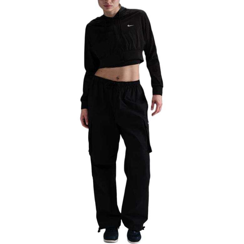 Nike Nike Sweatshirts Women's Black Hooded Non Detachable Moderate
