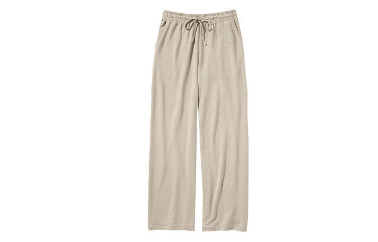 UNIQLO Casual Pants Women's Beige Moderate Straight Fit Pants
