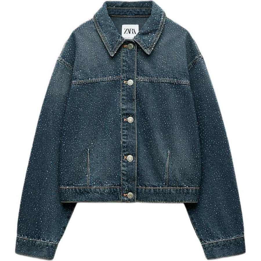 ZARA Trf Denim Jacket Women's Blue