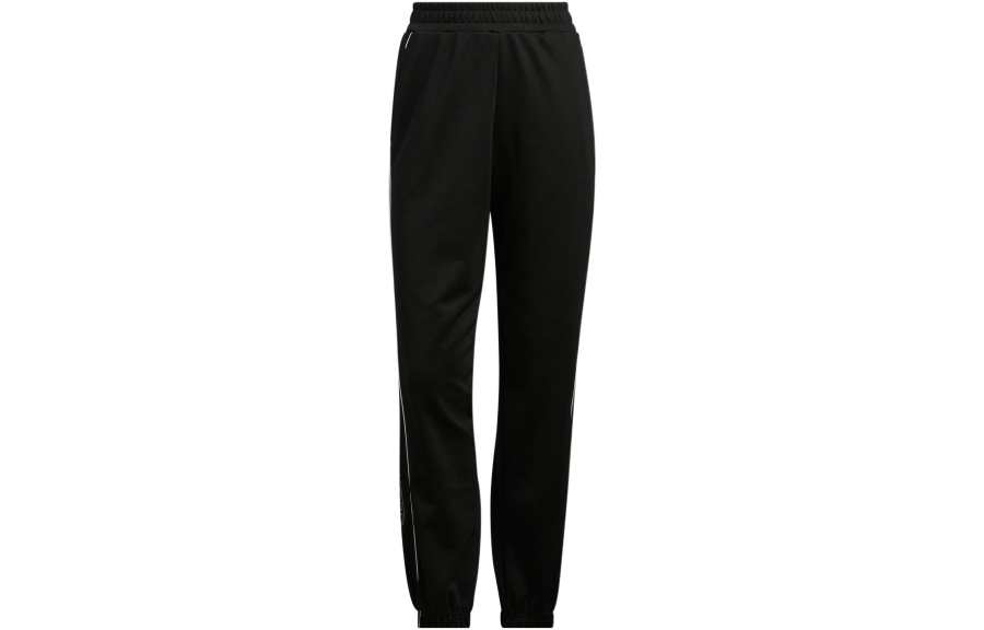Adidas Neo Knitted Sweatpants Women's Black Moderate Cuffed Pants