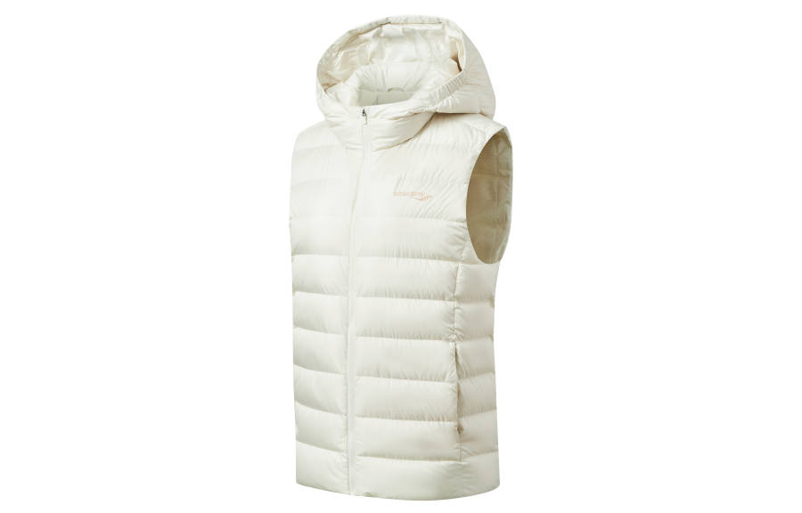 Saucony Down Vests Women's White Stand Collar Moderate Other