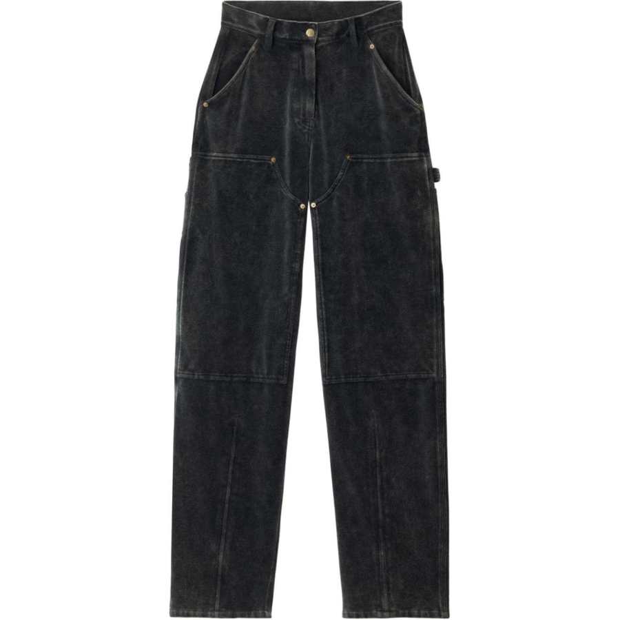 Alexander Wang velour high-waisted trousers