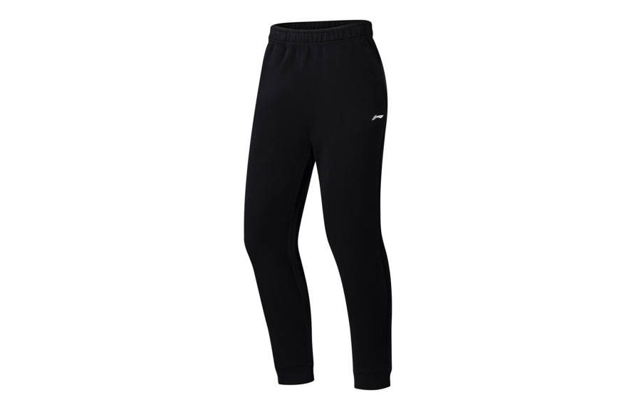 Li-Ning Li Ning Fitness Series Knitted Sweatpants Women's Black Moderate Cuffed Pants