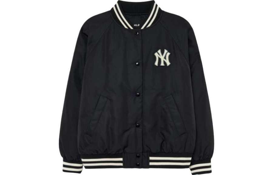 MLB MLB Baseball Jerseys Women's Black Stand Collar Moderate Straight Fit