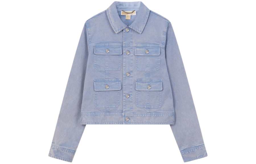 MICHAEL KORS Denim Jacket Women's Light Blue