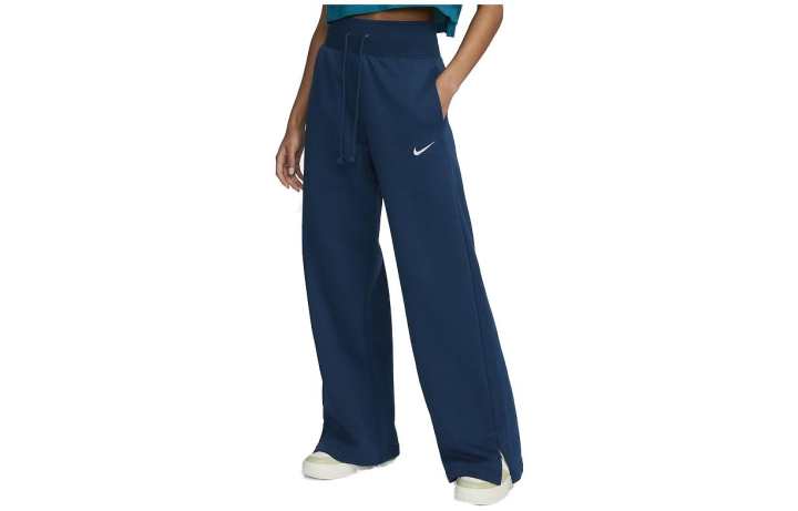 Nike Nike Knitted Sweatpants Women's Blue Moderate Wide Leg Pants