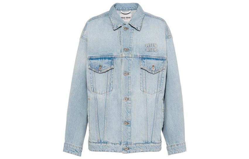 MIU MIU FW22 Denim Jacket Women's Blue