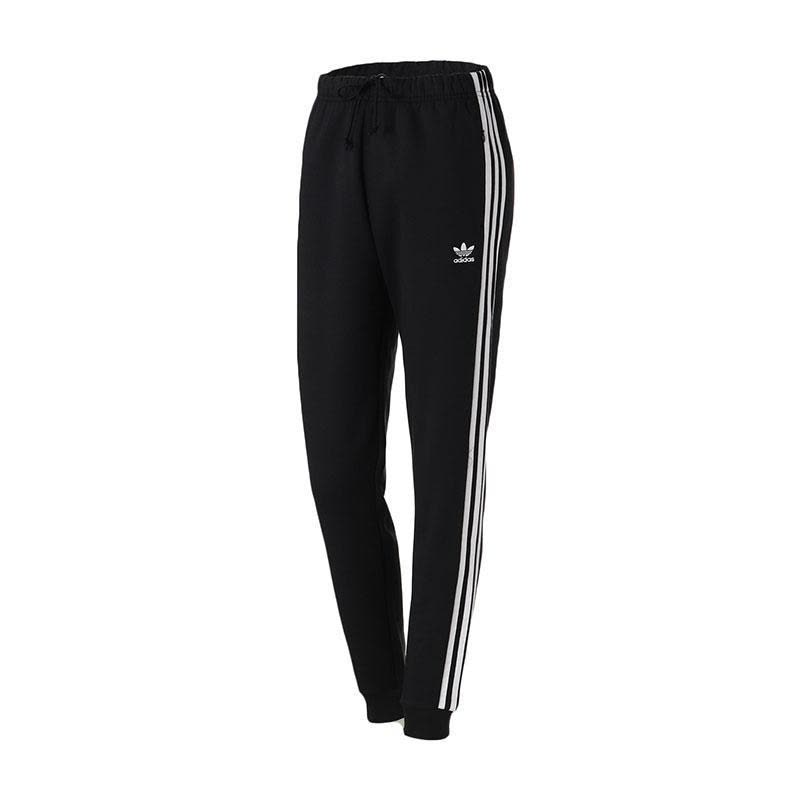 Adidas Originals Knitted Sweatpants Women's Black Moderate Cuffed Pants