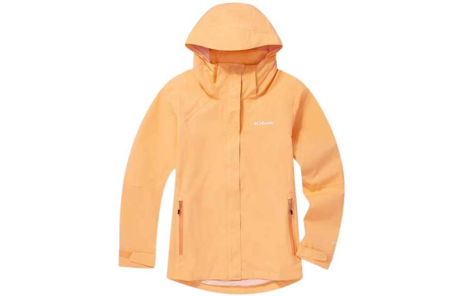 Columbia Outdoor Hiking Waterproof Lightweight Windbreaker Jacket Women's Orange