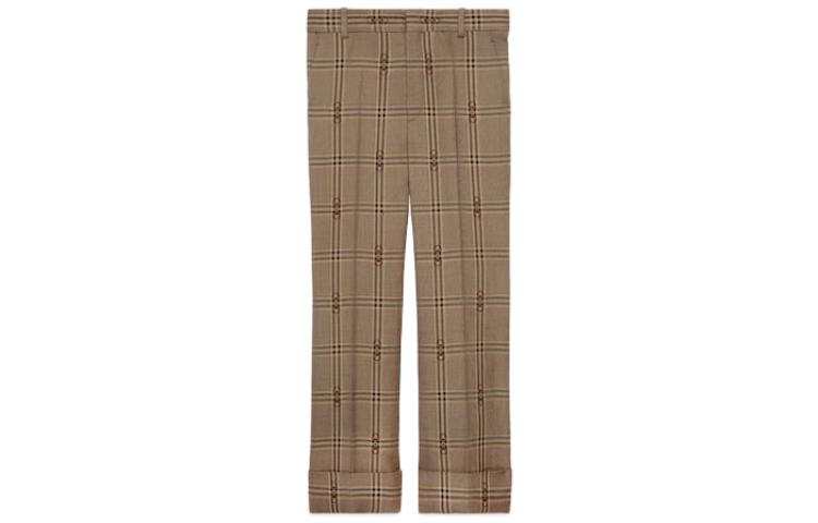 GUCCI GUCCI Horsebit Checked Trousers