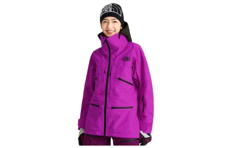 THE NORTH FACE Windbreaker Jackets Women's Purple Hooded Moderate