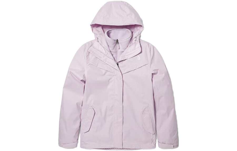 THE NORTH FACE Outdoor Hiking Windproof Thermal Windbreaker Jacket Women's Purple