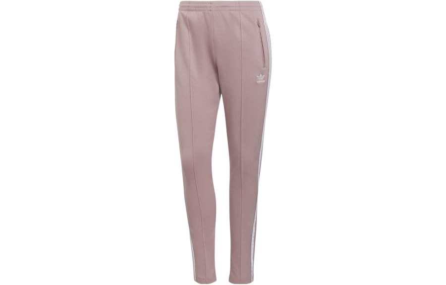 Adidas Adidas Knitted Sweatpants Women's Pink Moderate Straight Fit Pants