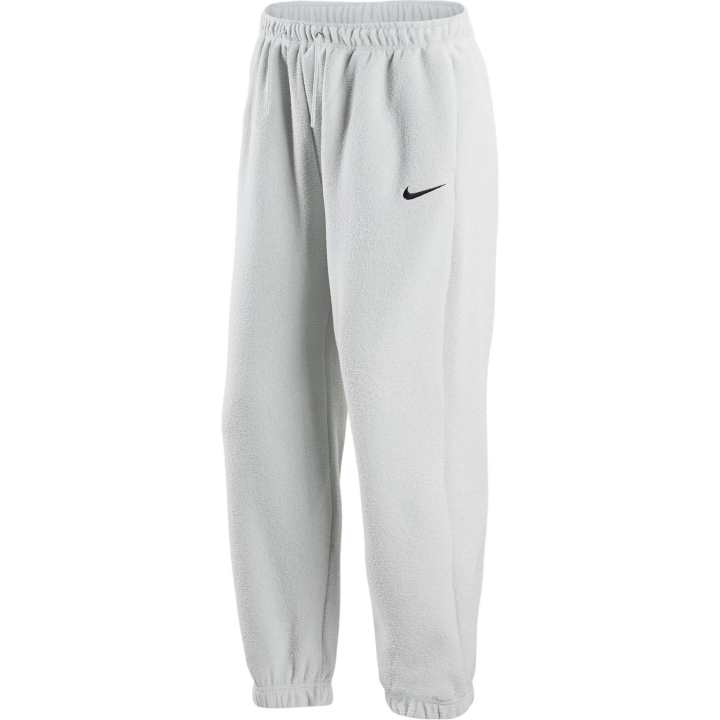 Nike Nike Logo Print Towel Fabric Fleece Lined Casual Elastic Cuff Knitted Sweatpants Women's Mist Gray