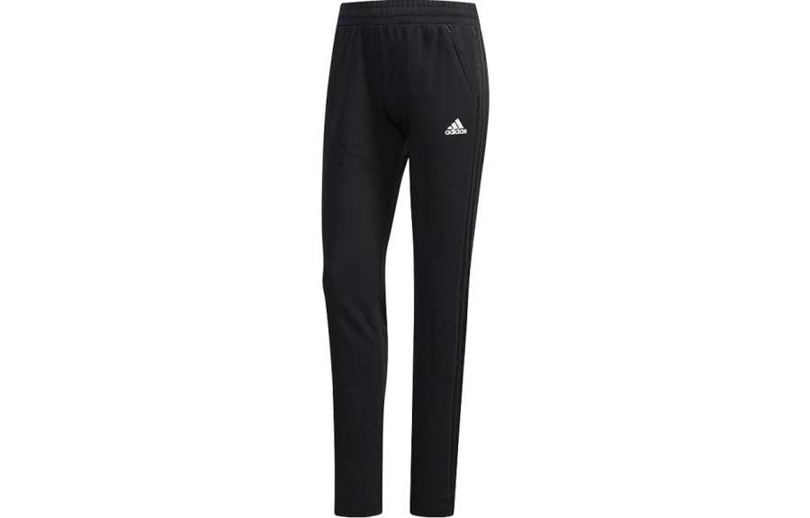 Adidas Adidas Knitted Sweatpants Women's Black Moderate Slim Fit Pants