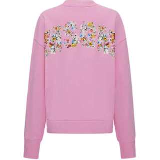MSGM Sweatshirts Women's Pink Crew Neck Moderate