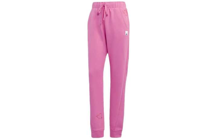 Adidas Adidas Knitted Sweatpants Women's Pink Moderate Cuffed Pants