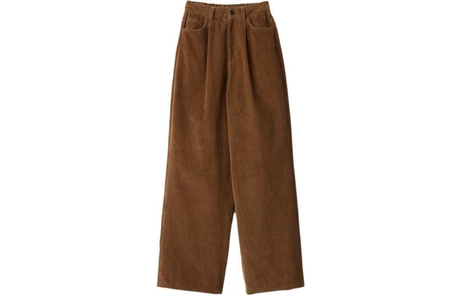 MIU MIU Garment Dyed Corduroy Pants Casual Pants Women's Cinnamon