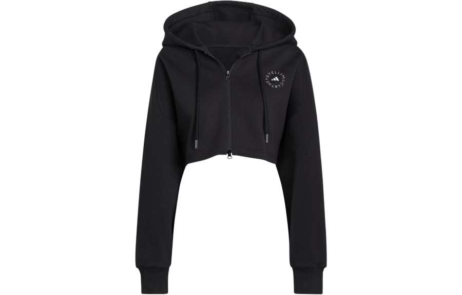 Adidas Adidas X Stella McCartney Cropped Coats Women's Black Hooded Moderate