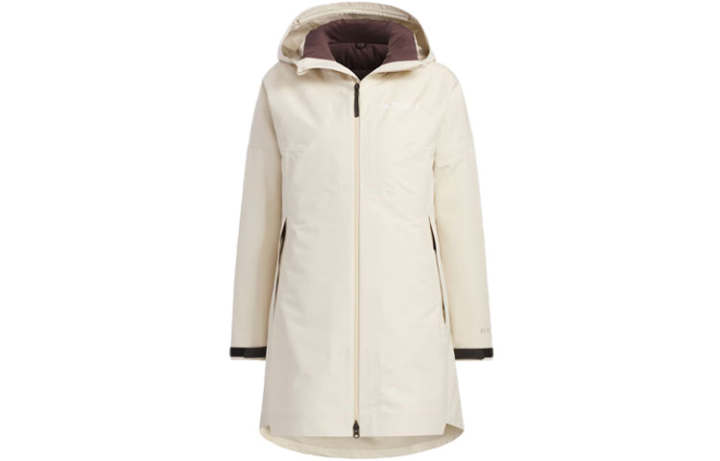 Adidas Adidas RAIN.RDY Waterproof, Windproof, And Breathable Windbreaker Jacket Women's Ecru