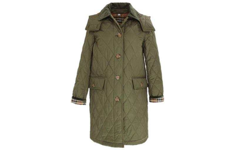 Burberry Puffer Jacket Women's Army Green