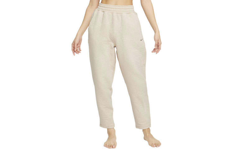 Nike Nike Knitted Sweatpants Women's Apricot Moderate Straight Fit Pants