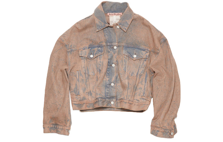 Acne Studios Acne Studios Exaggerated Fit Denim Jacket Morris Light Pink/Grey
