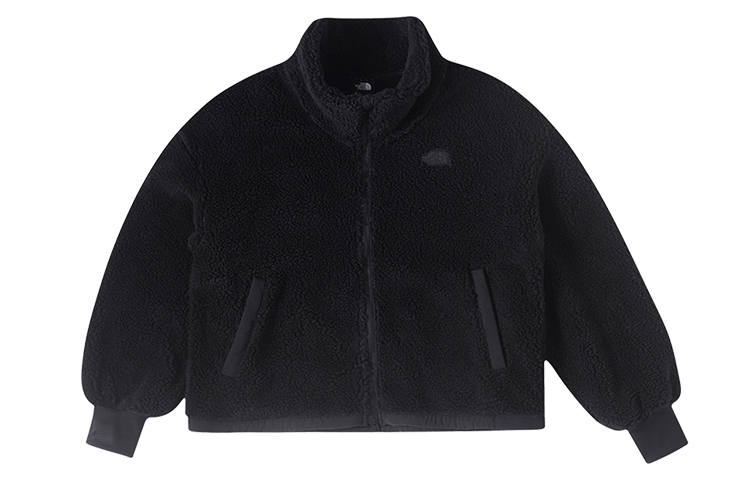THE NORTH FACE Urban Exploration Velvet Jackets Women's Black Stand Collar Moderate