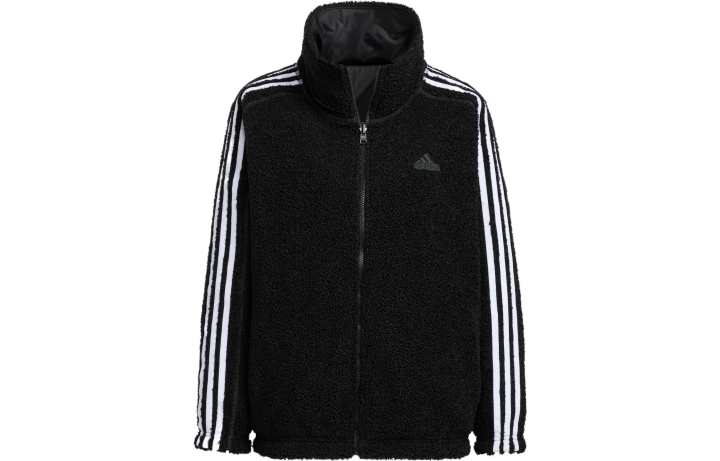 Adidas Adidas Velvet Jackets Women's Black Stand Collar Moderate