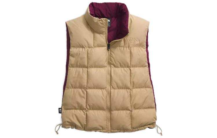 THE NORTH FACE Vests Women's Khaki Stand Collar Moderate Other