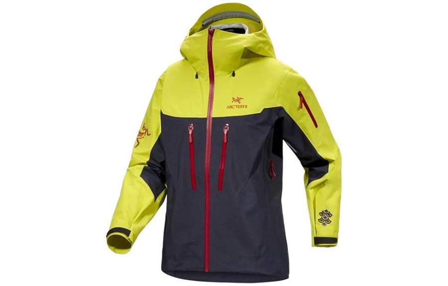 Arcteryx Arc'teryx ALPHA SS24 Waterproof And Windproof Windbreaker Jacket Women's Yellow